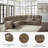Jaydene Faux Leather Power Reclining L-Shaped Sectional-90630282