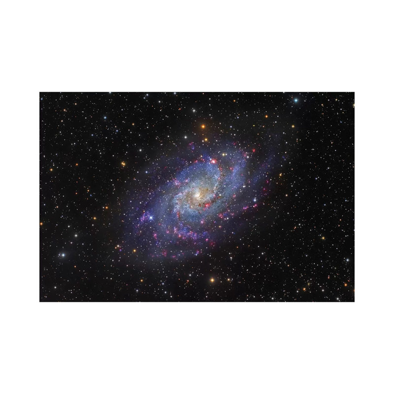 The Triangulum Galaxy I 1 Piece Wrapped Canvas Wall Art, 66.04 cm H x 45.72 cm W x 1.91 cm D