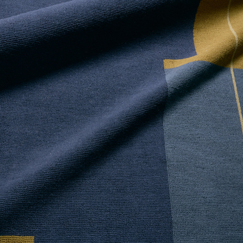 Jaipur Living Amato WVC02 Handwoven Color Block Blue/Yellow Area Rug (6'X9'), Rectangle 8' x 10'