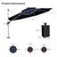 Parasol en porte-à-faux 144 po Sharayne-15067438
