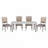Glamourous Rectangular Dining Table Mirror Trim Apron Draw Leaf