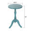 Harbour Breeze Round Pedestal Side Table - Teal Wash-604152791