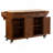 Kitchen Island With Rubber Wood Countertop, Kitchen Cart On 5 Wheels With Storage Cabinet And 5 Drawers For Dinning Room-630192522