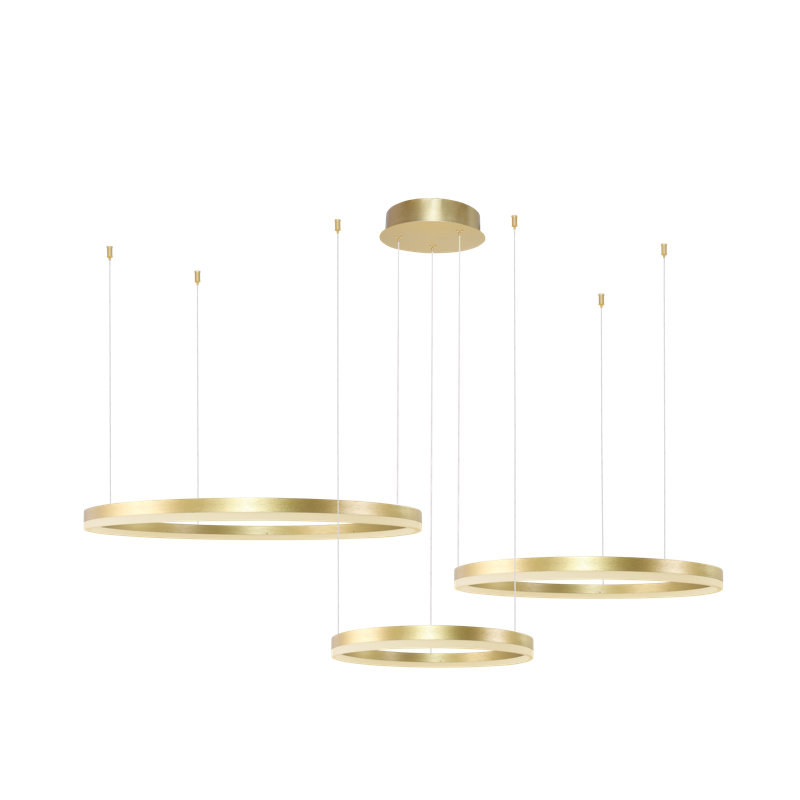- Light LED Crystal Pendant, Gold, Gold