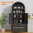71" Tall Arched Kitchen Pantry Cabinet-600124055