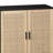 62.20"Elegant and Functional 4-Door Rattan Decorative Storage Cabinet-817232936