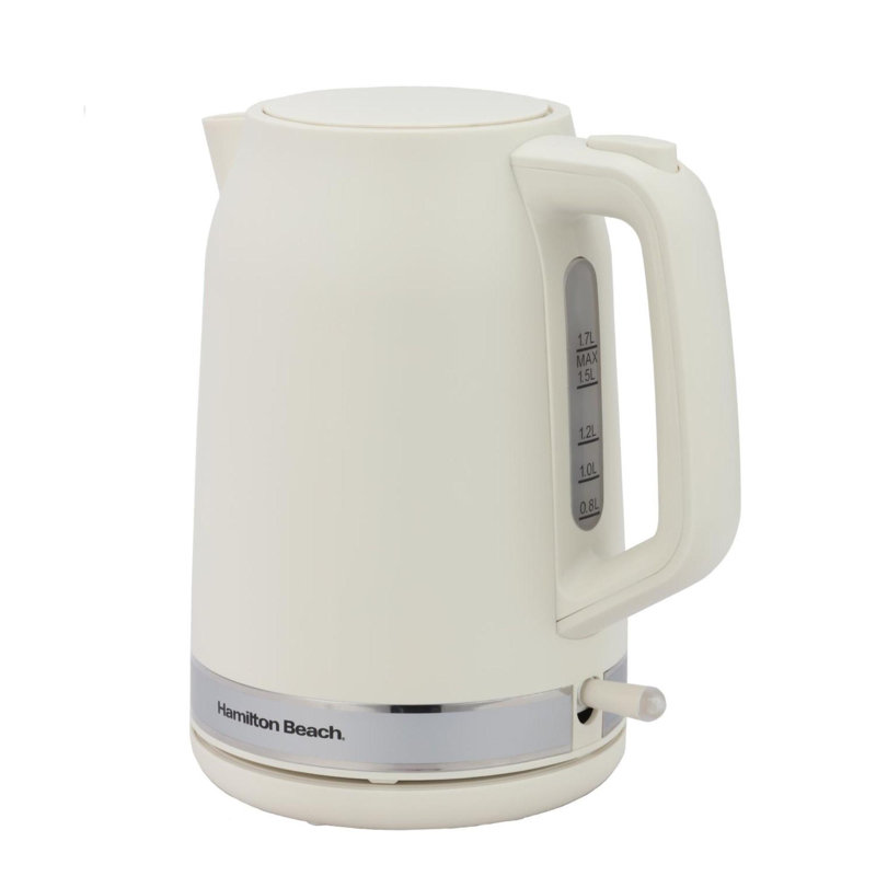Hamilton Beach Ella Collection 1.7L Kettle and 2 Slice Toaster Set, Cream