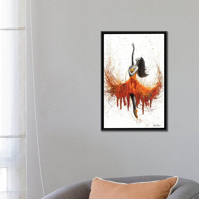 «Rusty Desert Dance», impression sur toile, H 26 po x l 18 po x P 1,5 po, Toile encadrée noire, Pas de tapis