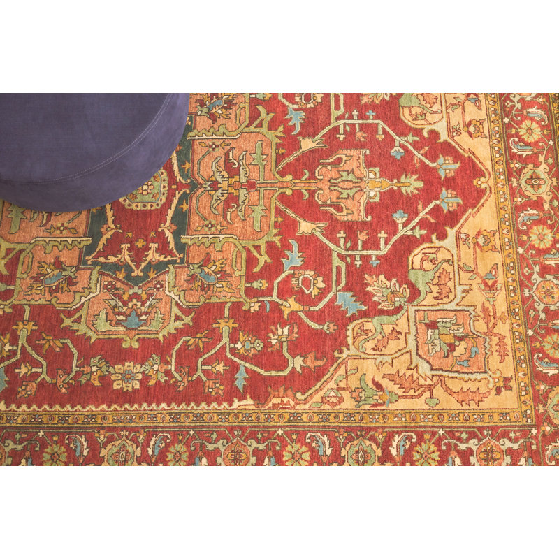 Antique Weave Serapi Wool Oriental Area Rug, Rectangle 12' x 17'6"