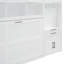 Lit escamotable simple avec placard, tiroirs et bureau