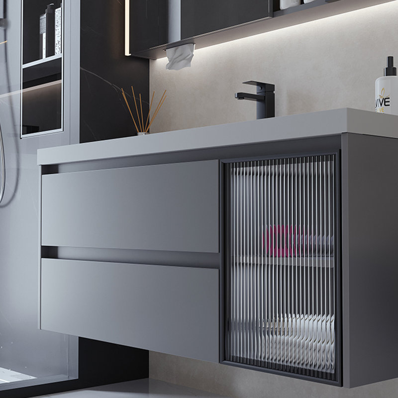 Modern light luxury style bathroom cabinet
