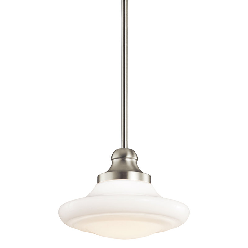 Roxbury 1 - Light Unique/Statement Pendant, Brushed Nickel, Small
