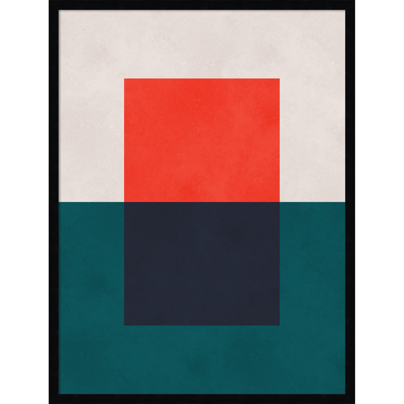 Tableau d'affichage en tissu encadré Amanti, chevauchement géométrique 4 par Viter Costa, Taille du tableau 24 x 32