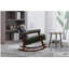 Chaise d'appoint Mid-Century moderne, chaise berçante