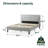 Zinus Select Tufted Upholstered Low Profile Platform Bed-1246428986-1331502883