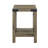 Rustic Oak Finish End Table