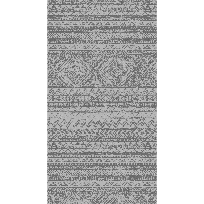 Cotton Chevron Indoor Rug, Rectangle 3'11" x 3'3"