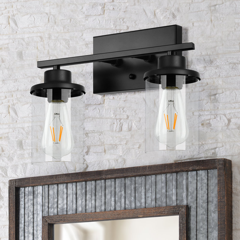 Addam 2 - Light Dimmable Vanity Light, Black
