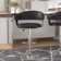 Carmelyn Swivel Upholstered Adjustable Height Counter Stool with Metal Frame
