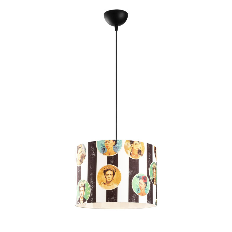 Luminaire suspendu tambour 1 lumière Shayaan