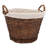 Herland 52cm W x 32cm D Wicker With Fabric Liner Log Store
