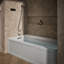 Archer® Alcove 72" x 36" Whirpool Bathtub-1625945749-1672429755