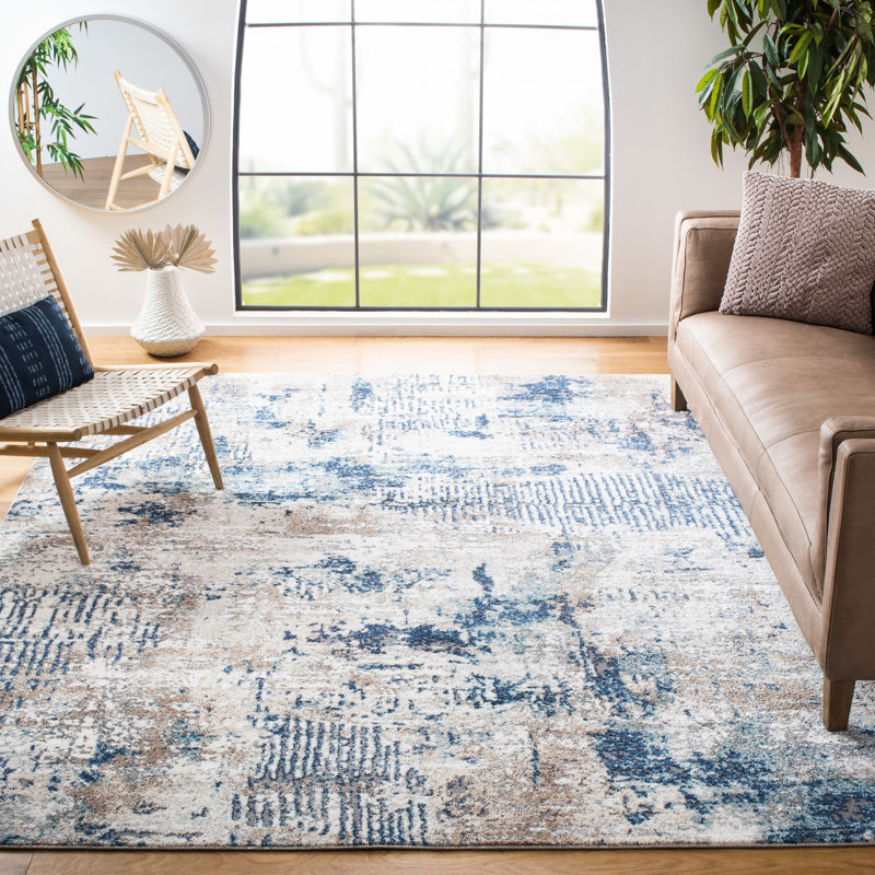 Aston Performance Abstract Rug, Rectangle 5'3" x 7'7"