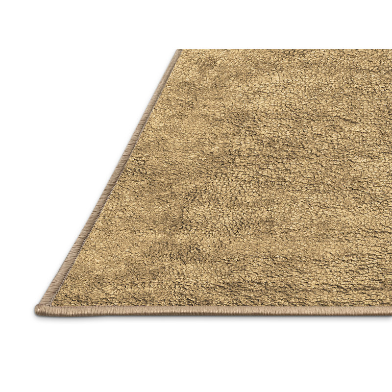 Tapis brun contemporain lavable à la machine 2731, Rectangle 8 pi x 10 pi