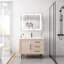 Armoire de salle de bain 36 po x 30 po avec miroir à DEL - double porte à brouillard avec beaucoup d'espace de rangement, luminosité et température de couleur réglables, porte, 3000 K 6000 K, 3 tablettes, style américain