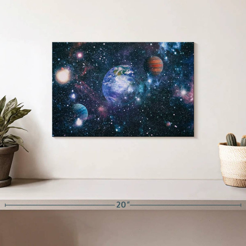 La grande galaxie sur toile, H 8 po x l 12 po x P 1 po