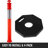 VEVOR 44'' H PE + Rubber Post