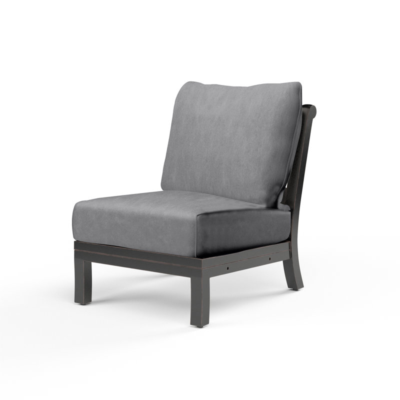 Monterey Outdoor Lounge Chair, Canvas Granite Sunbrella® Canvas