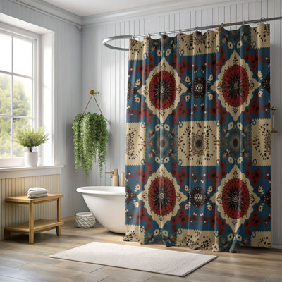 Rideau de douche Boho Ribbons - Premium