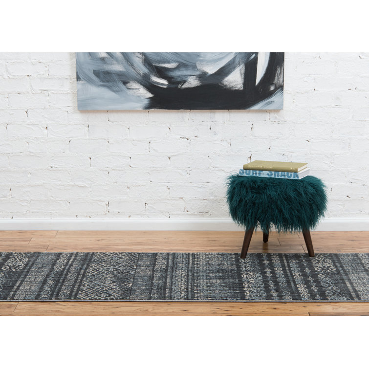 Tapis gris à chevrons Ianmichael