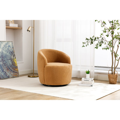 Fauteuil rembourré en mousse kaki avec capacité pivotante pour les espaces intérieurs de chaise de maison