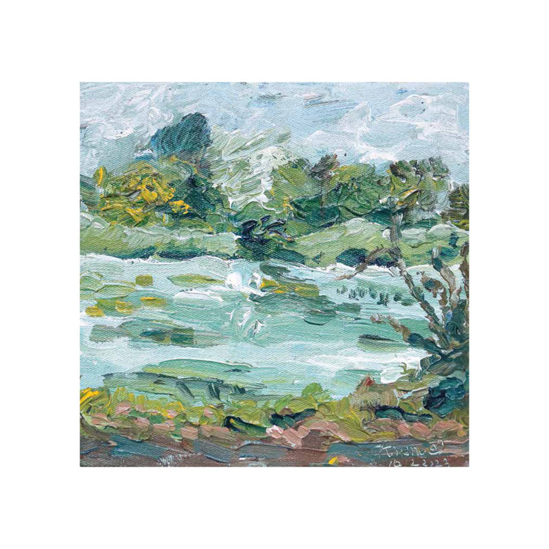 Ciel dégagé | Acrylique sur toile | Par Jones, Jean | Décoration murale