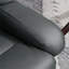  Fauteuil inclinable de massage en similicuir gris neutre avec repose-pieds, pivotant à 360 ° pour vous détendre à la maison