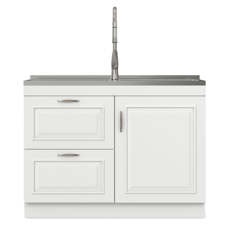 Darwin All-In-One 46-inch Laundry Utility Sink and Cabinet