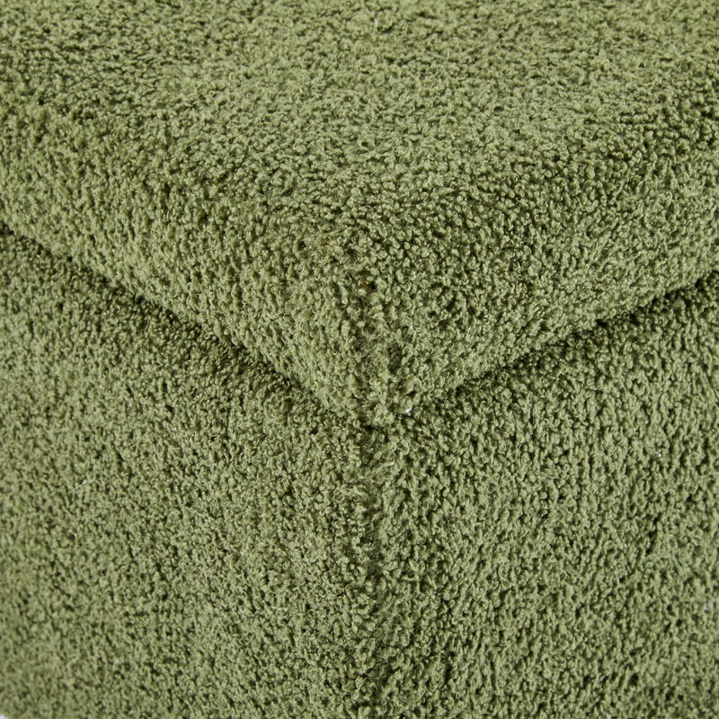 Banc de rangement bouclé avec couvercle rabattable