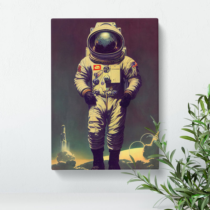 Brilliant Astronaut - Wrapped Canvas Print, 50cm H x 35cm W x 3cm D