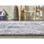 Tapis gris tissé à la machine Obregon-825738940