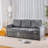 Versatile 3-Seater Sofa with Comfortable Padding and Space-Saving Design for Various Settings