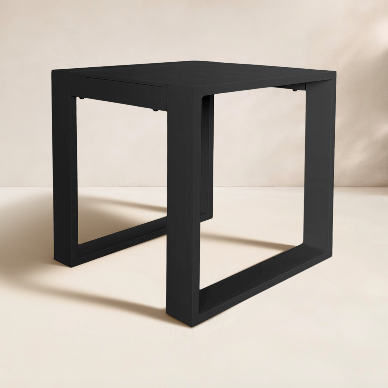 Dover 19.5'' Aluminum Outdoor Side Table, Black