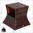 Durable Rattan Wicker Outdoor Side Table With Umbrella Hole And Storage Shelf, Perfect For Patio And Poolside-286545692