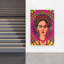 Vibrant Frida Kahlo Bold Colorful Modern Portrait City Wall Art Print 1 Piece Wrapped Canvas Wall Art-234980982