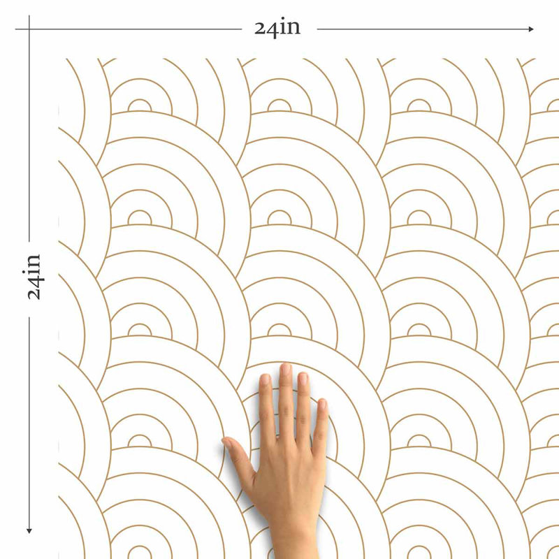 Panneau de papier peint Curve, L 126 po x l 24 po