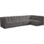 Canapé modulaire en velours Hellinger faisant face à la droite-87384982