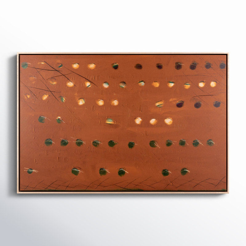 X Spot Rust Painting by Jamie Beckwith, 24" H x 36" W x 2" D