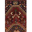 Tapis oriental tribal rouge noué à la main 3 pi x 5 pi