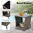 Wolbert Square Wicker Outdoor Side Table , 17.7'' in. W 17.7'' in. D